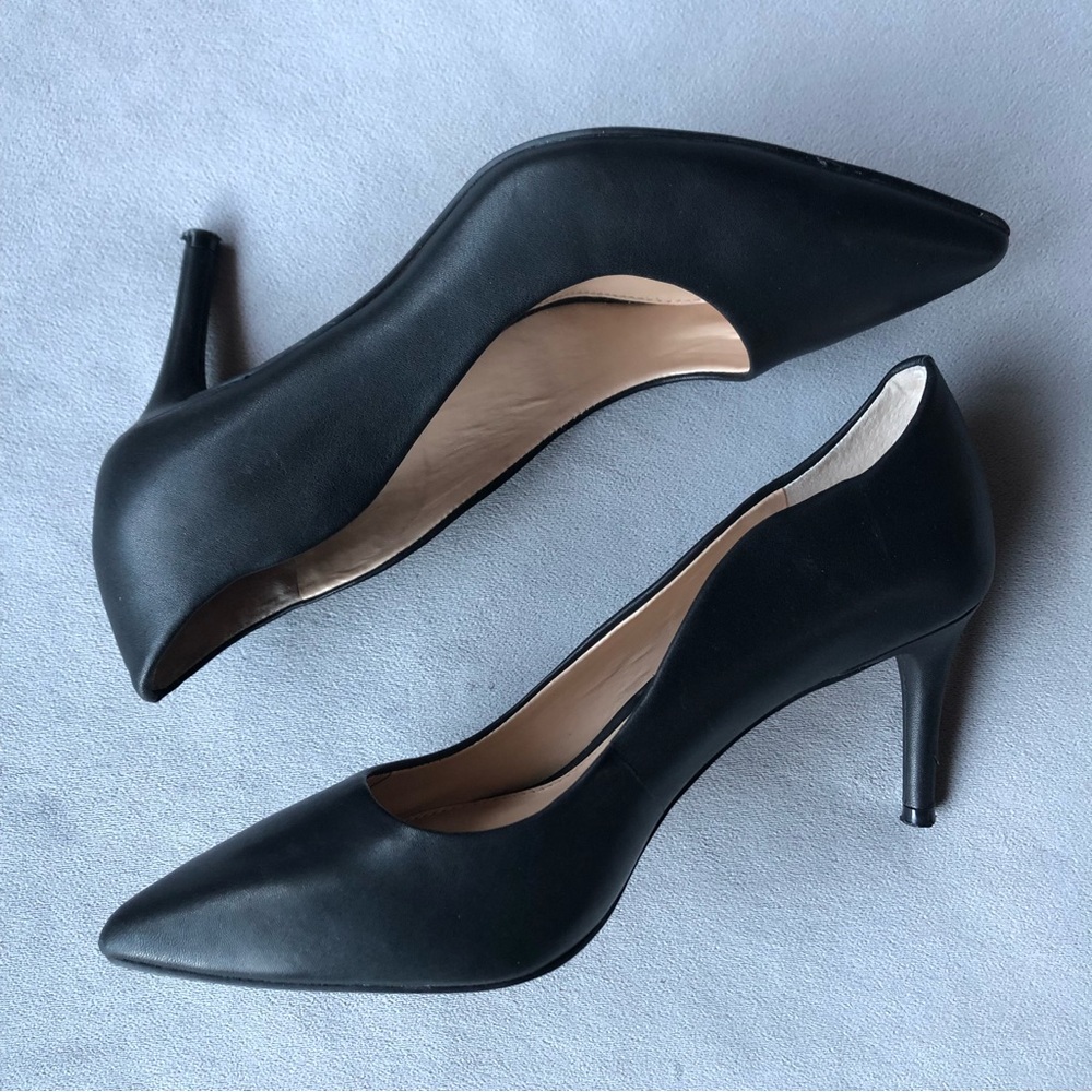 Vince Camuto ~ Jaynita Heels ~ Women’s Size 7.5 ~ Black Leather